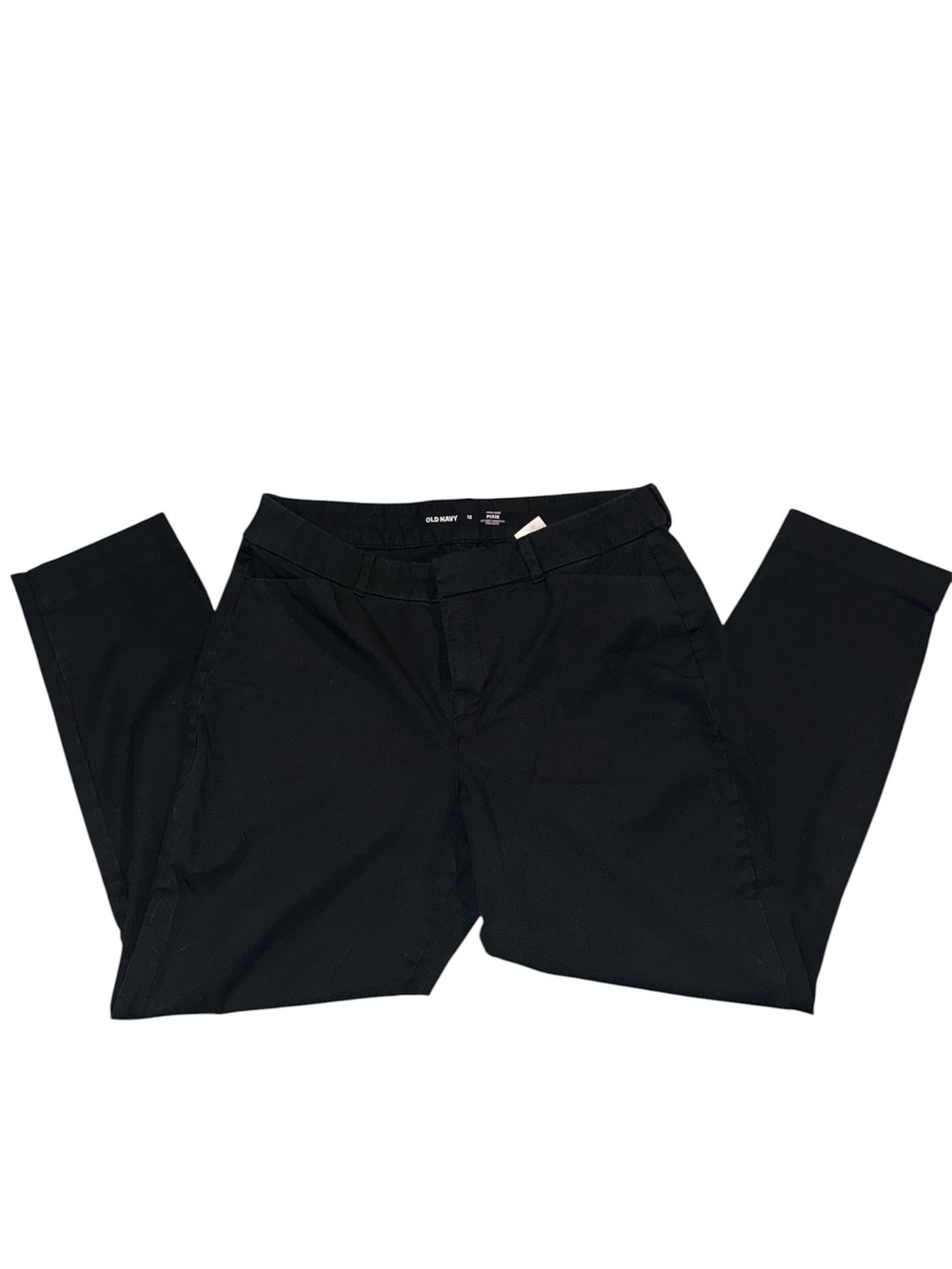 High Waisted Pixie Black Straight-Leg Pants